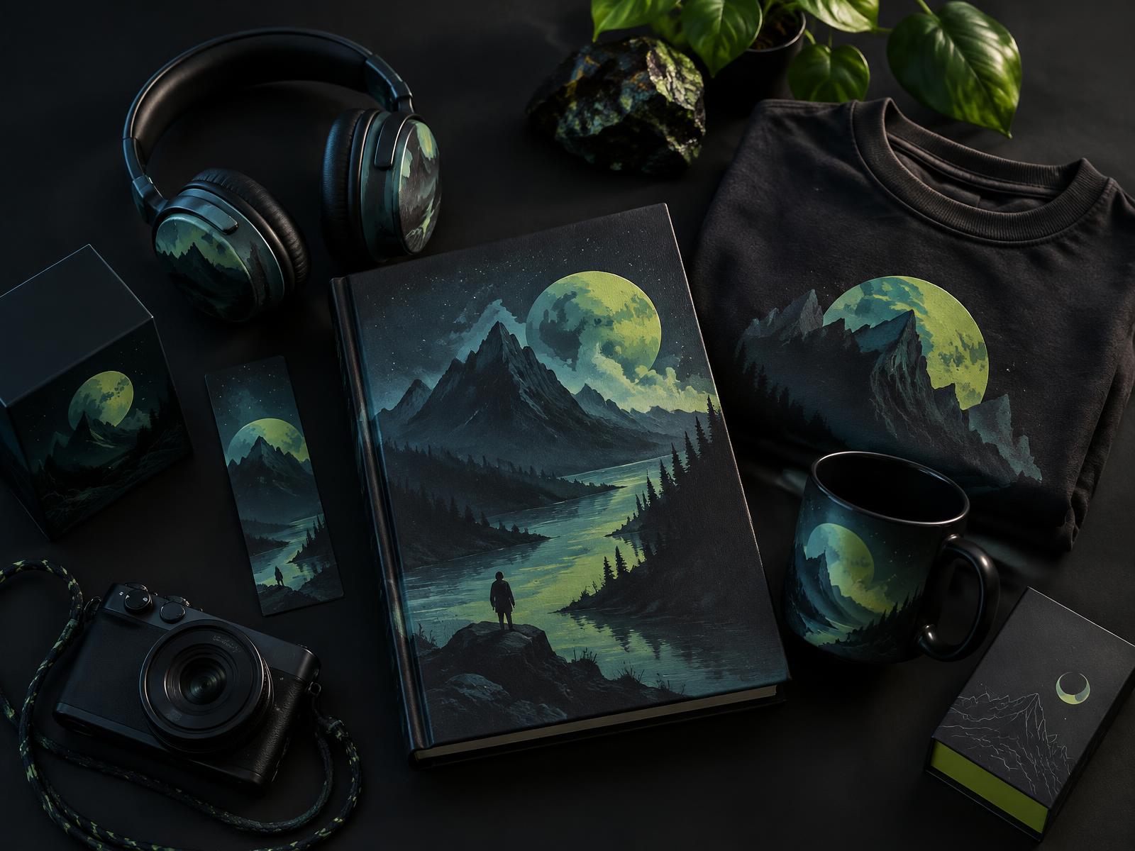 A coordinated book, apparel and creator merchandise collection